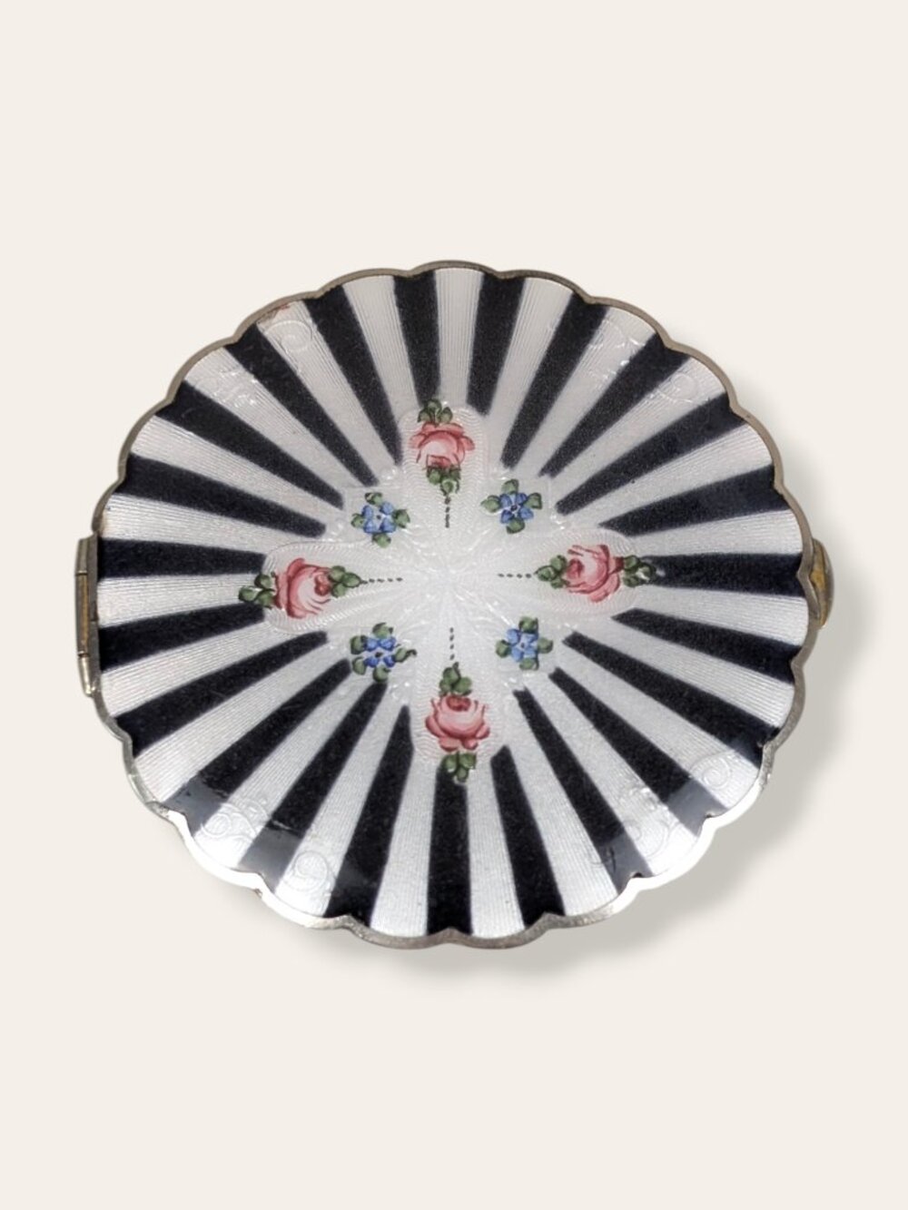 Vintage Art Deco Guilloché Makeup Compact Fragments (AS IS)